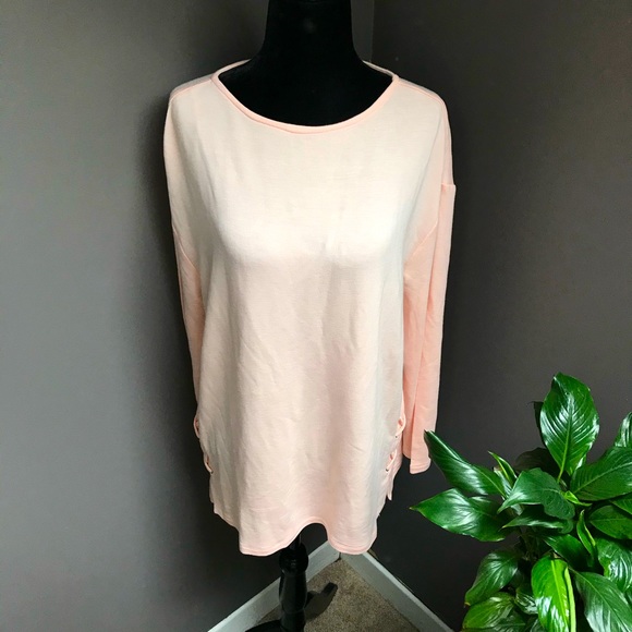 ISAAC MIZRAHI Women’s Long Sleeve Shirt, Lace, SML - Picture 2 of 7